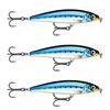 3x Rapala 10cm X Rap Magnum Prey Lipless Hard Body Fish Lures - HD Blue Sardine