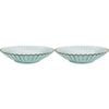 2PK LVD Glass Dish Decorative Home/Dining Tableware Large Mist/Gold