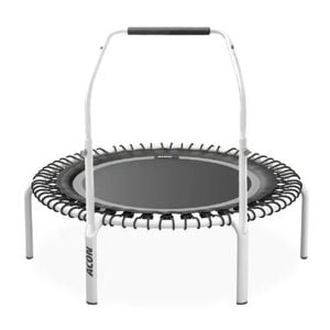 Acon Fit 1.12m 44in Round Rebounder Fitness Trampoline With Handlebar White