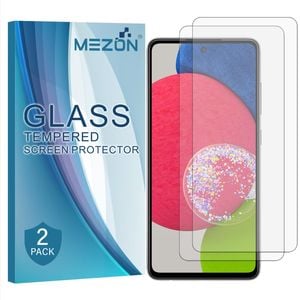 2 Pack MEZON Samsung Galaxy A52s 5G Clear Tempered Glass Screen Protectors