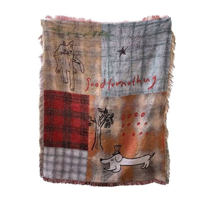 Anycozy Throw Blanket 130x160cm Plaid Style Camping Mat