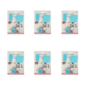 6x 9pc Topchef Reusable Silicone Cake Decorating Baking Kit Assorted