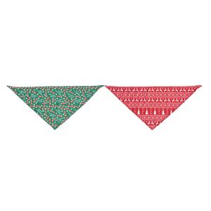 Happy Tails S/M Christmas Pet Bandana - 2 Pack