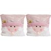 2PK LVD Cushion Santa Pink Decorative Pillow Home Lounge Decor
