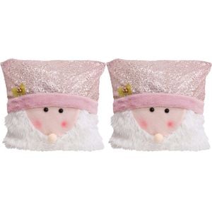 2PK LVD Cushion Santa Pink Decorative Pillow Home Lounge Decor
