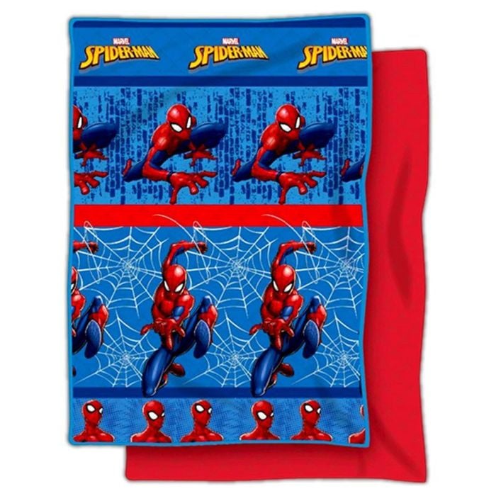 Marvel Spider-man Kids Single Bed Polyester Bedspread Coverlet And Decorative Cushion Set