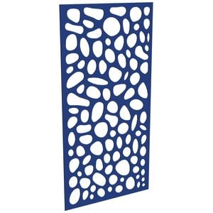 ProtectorAl 300-1200 x 1201-2400mm Dark Blue/Gloss White Riverstone Unframed Composite Deco Panel