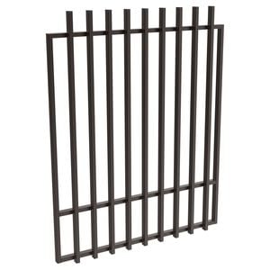 ProtectorAl 800 - 1200 x 1500mm Black Satin Aluminium Batten Pool Gate