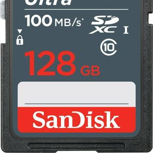 SanDisk 128GB SD Card SDXC Ultra Class 10 DSLR Video Camera Memory Card 100mb/s AU