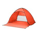 Mountview 4 Person Pop Up Beach Shelter Orange