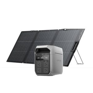 Ecoflow Delta 3 Plus Power Station With One 160w Bifacial Solar Panel