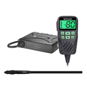 Oricom UHF360R 5 Watt UHF CB Radio with Controller Speaker Mic with Instant Replay + ANU856 3dBi UHF CB Antenna (UHF360RAS)