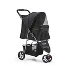 i.Pet Pet Stroller Pram Dog Cat Carrier Travel Pushchair Foldable 3 Wheels Large