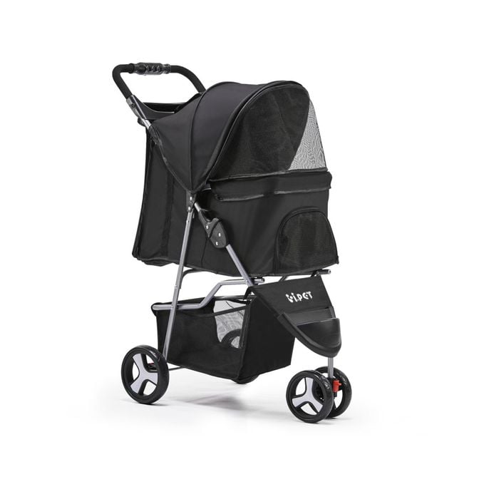 i.Pet Pet Stroller Pram Dog Cat Carrier Travel Pushchair Foldable 3 Wheels Large