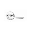 Lockwood 63mm Chrome Plate Velocity Glide Privacy Leverset