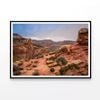 Rocks and Bushes with Mountains  Print 100% Australian Made 120x90cm  (Poster)