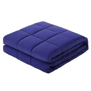 Giselle 6.8kg Adults Size Anti Anxiety Weighted Blanket Gravity Blankets Royal Blue