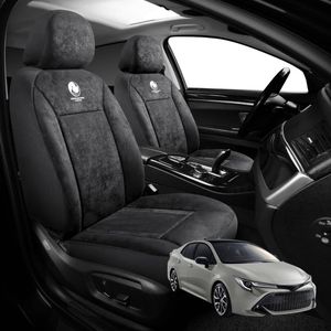 Australian Goose Edition Front Seat Covers for Toyota Corolla 2019 - Current (Sedan) - Suede, Universal Fit - Black