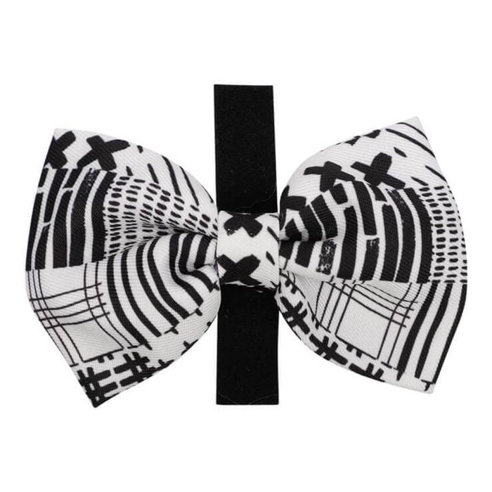 Eco-Pup Themed Dog/Pet Dress Up Costume Bow Tie Monochrome Coloured Pattern