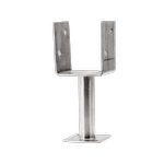 VUEPRO 300 X 90mm Stainless Steel Full Stirrup Post Support - Carton of 6