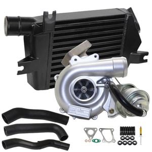 Upgrade Billet Turbo Charger With 60mm Intercooler & Hoses For Mitsubishi Challenger 4D56 2.5L VT10