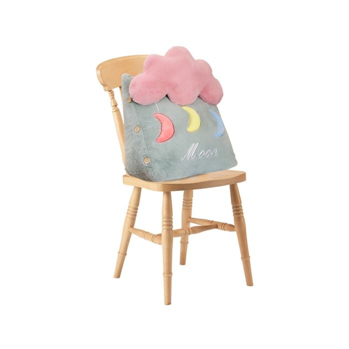 SOGA Green Moon and Cloud Plush Cushion