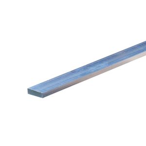 Metal Mate 25 x 3mm 1m Silver Aluminium Flat Bar - Silver 1m
