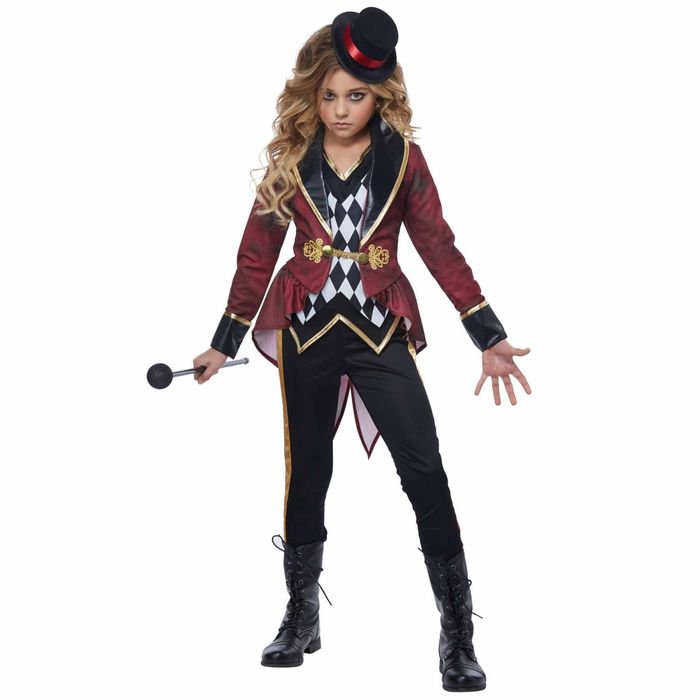 Ringmaster Ringmistress Circus Showgirl Lion Tamer Book Week Girls Costume L