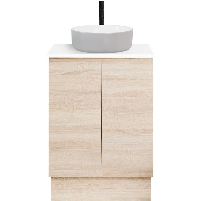 CIBO 600mm Coast Veneer Nordic Full Height Bathroom Vanity With Light ...