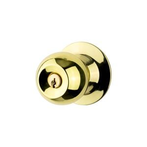 Sylvan Quest Entrance Knobset Polished Brass