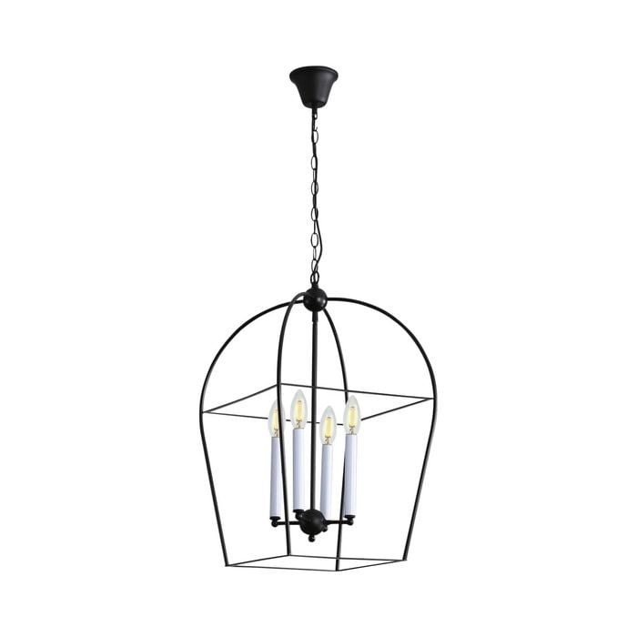 Oriel Lighting Langdon Metal Chandelier Light Black