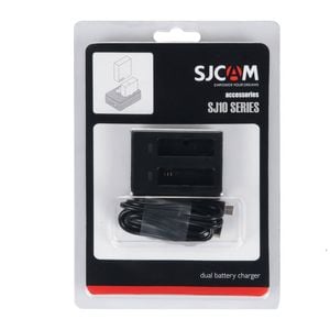 Dual-Slot Battery Charger for SJCAM Action Camera SJ10 Series