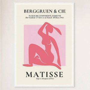 Galrie Henri Matisse Vintage Print Exhibition at Galerie Berggruen & Cie, White Frame, 50 x 70cm (20 x 28inch)
