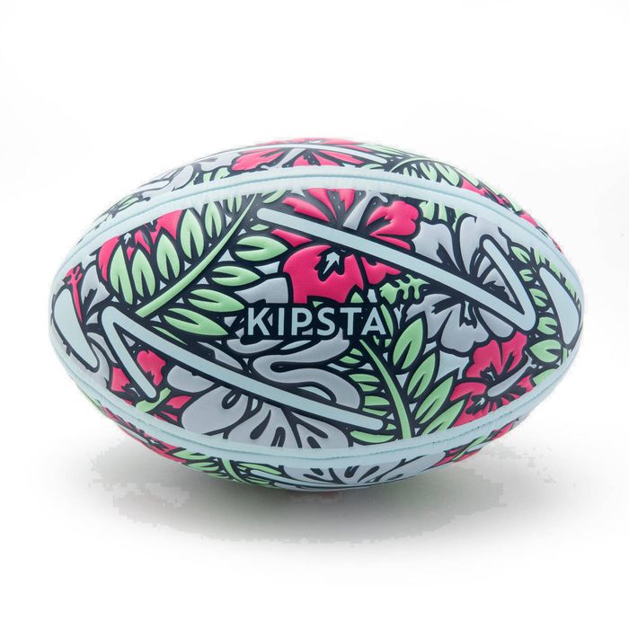 Decathlon - Size 3 Beach Rugby Ball - Tiki/Green/Pink/Blue - 3