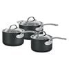 Chasseur Cinq Etoiles Hard Anodised Saucepan Set 3 Piece