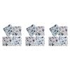 3x 4pc LVD Porcelain Coasters Cottage Blue Home/Kitchen Decor 10cm Square