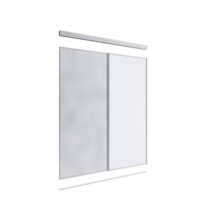 Lugna 2100 x 1201 - 1800mm 1 Mirror 1 Melamine 2 Door Combo Package