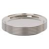 Argon Tableware 35.5cm Serving Platters - 6x Stainless Steel Chrome Dinner Tray Round Tray Plate Large Appetizer Serving Dishes