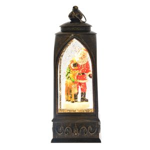 Gibson Gifts Santa Light Up Christmas Musical Latern w/ USB Plug In 80x80x210mm
