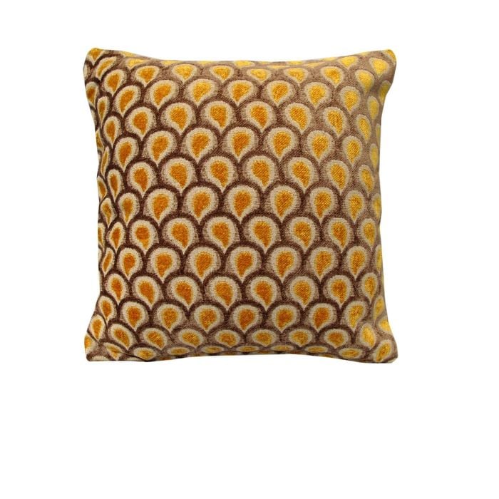 Rapee Peacock Texture Cushion Cover - Gold