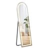 Ufurniture Arched Led Full Body Length Floor Mirror With Light 160x50cm Standing/leaning/wall Mounted
