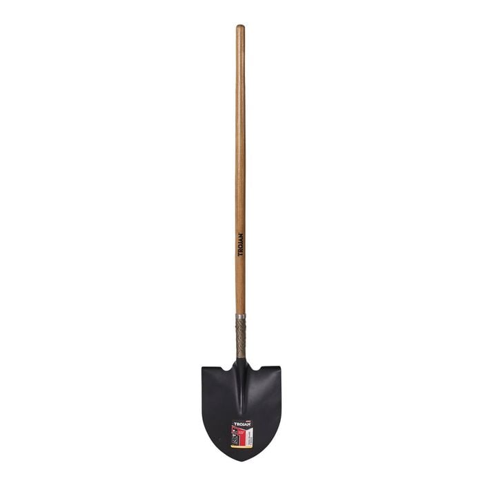 Trojan Round Mouth Shovel Timber Long Handle 