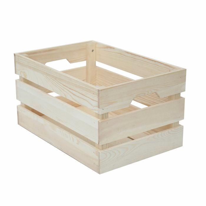 All Set Large Wood Storage Crate