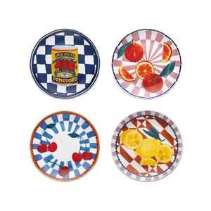 Porto Valentina Set of 4 Side Plates - Assorted 20cm