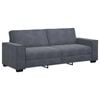 vidaXL 3-Seater Sofa Dark Grey 180 cm Velvet sofa 3-seater couch velvet sofa