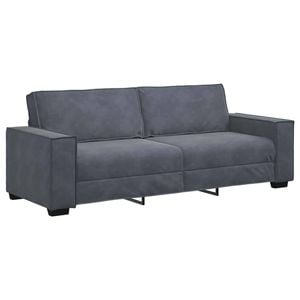 vidaXL 3-Seater Sofa Dark Grey 180 cm Velvet sofa 3-seater couch velvet sofa