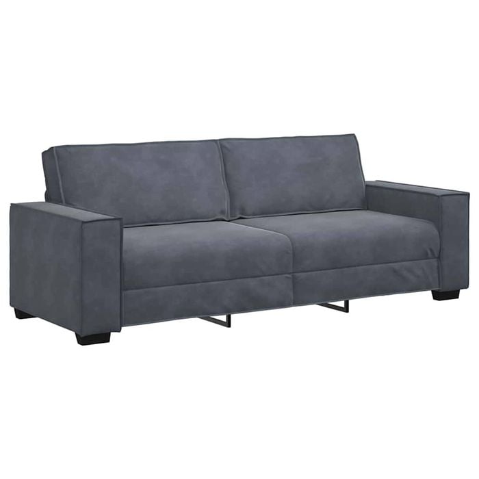 vidaXL 3-Seater Sofa Dark Grey 180 cm Velvet sofa 3-seater couch velvet sofa