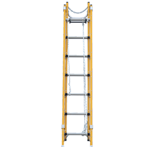 INDALEX 2.7m-4.0m Industrial Fibreglass 150KG Pro Series Extension Ladder