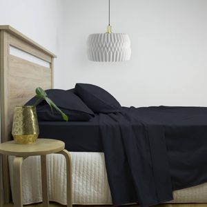 Ardor 2500TC Cotton Rich King Bed Sheet Sets Navy