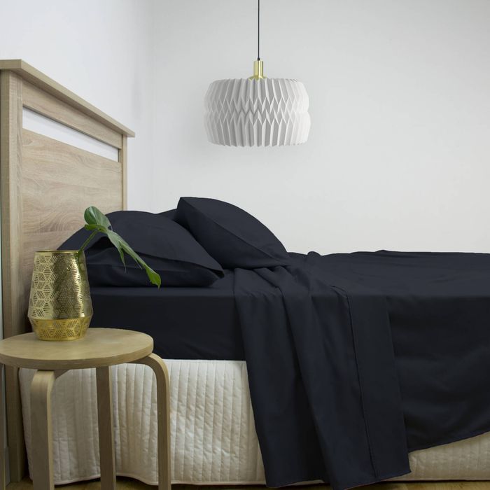 Ardor 2500TC Cotton Rich King Bed Sheet Sets Navy